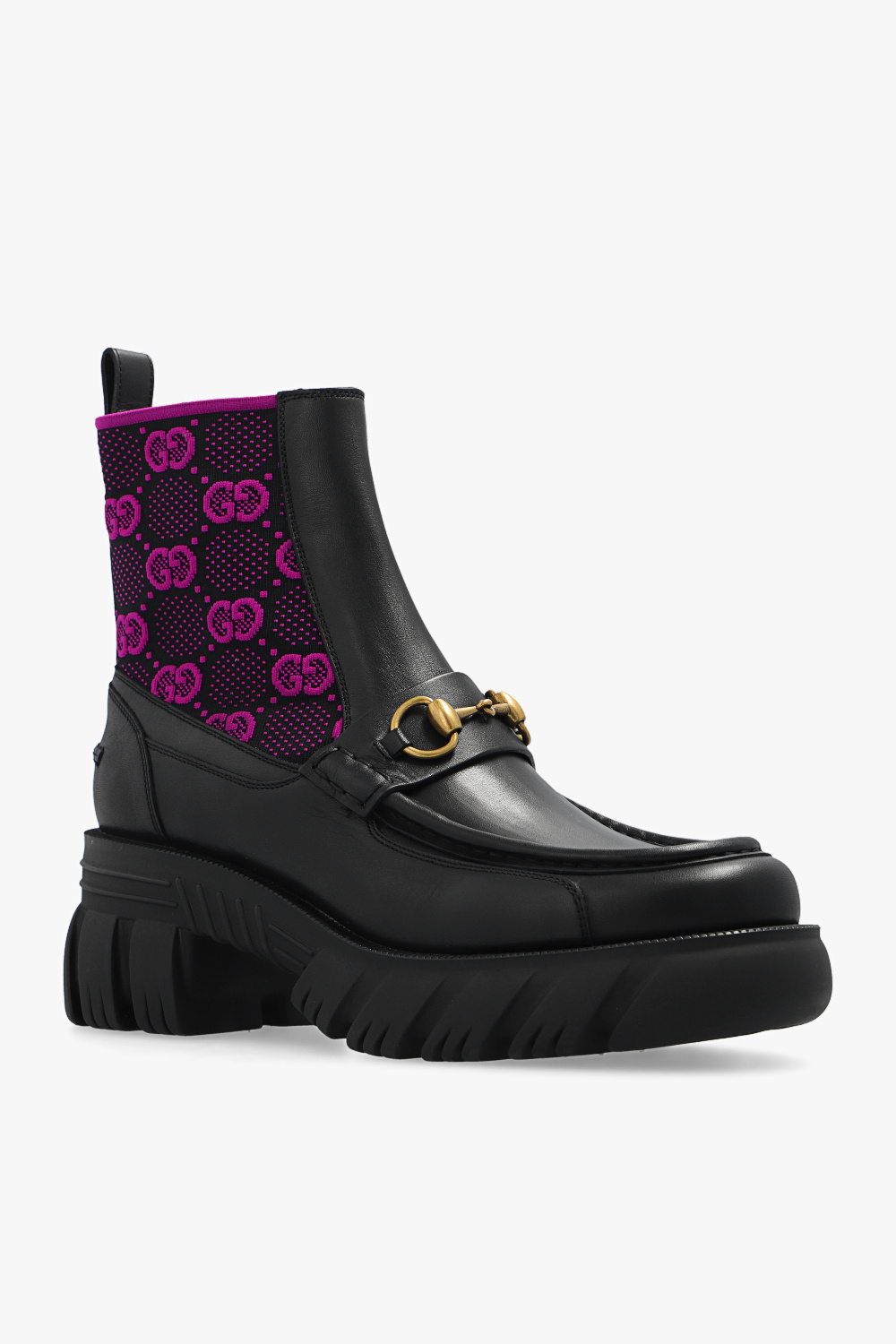 Gucci Monogrammed leather ankle boots | Women's Shoes | Vitkac